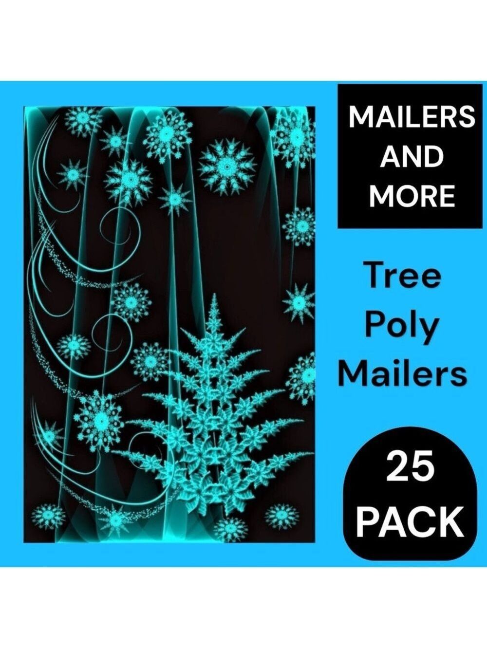 25 10X13 Emerald Tree Poly Mailer PRICE IS FIRM - Picture 3 of 8
